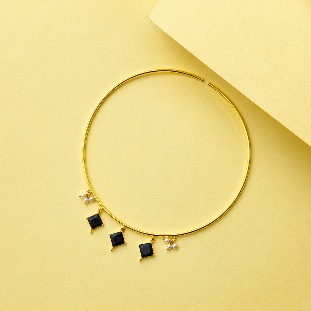 Luxury Gold Choker Necklace for Women Elegant Statement Jewelry WCKR05-GLD