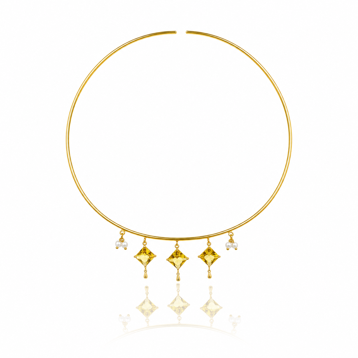 Luxury Gold Choker Necklace for Women Elegant Statement Jewelry WCKR05-GLD