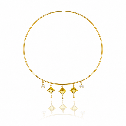 Luxury Gold Choker Necklace for Women Elegant Statement Jewelry WCKR05-GLD