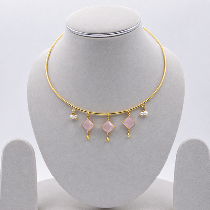 Luxury Gold Choker Necklace for Women Elegant Statement Jewelry WCKR05-GLD